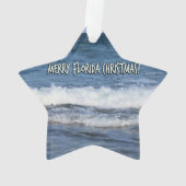 Merry Florida Weihnachtssee's Deep Blue Ornament (Rückseite)