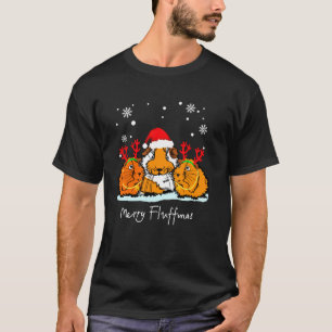Merry Fluffmas Cavy Clothes Stuff Weihnachtsmann T-Shirt