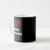 Merry Foring Christmas Funny Raunchy Curse Word Ho Kaffeetasse (Vorderseite Links)