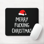 Merry Foring Christmas Inappropriate Santa Pajama  Mousepad (Mit Mouse)