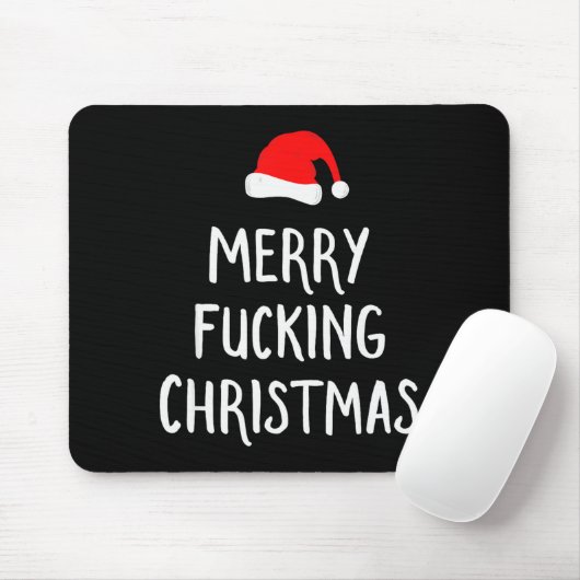 Merry Foring Christmas Inappropriate Santa Pajama Mousepad (Mit Mouse)
