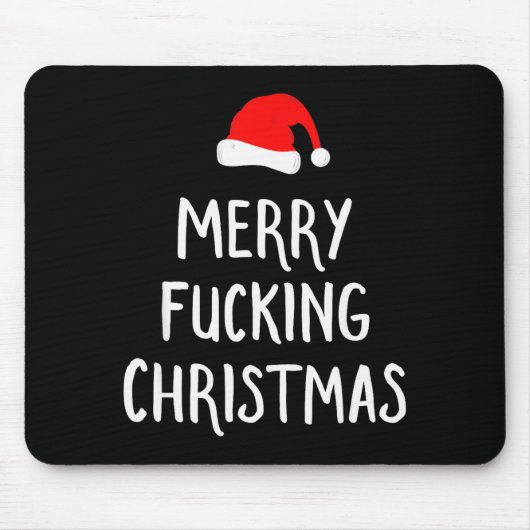 Merry Foring Christmas Inappropriate Santa Pajama  Mousepad (Vorne)