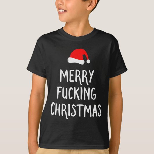 Merry Foring Christmas Inappropriate Santa Pajama T-Shirt (Vorderseite)