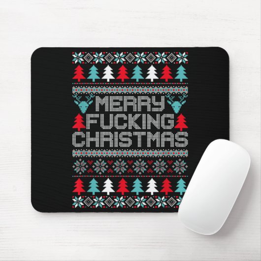 Merry Foring Christmas Ugly Christmas Shirt Xmas G Mousepad (Mit Mouse)