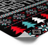 Merry Foring Christmas Ugly Christmas Shirt Xmas G Poster (Ecke)