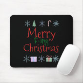 Merry Foring (f-ing) Weihnachten Funny Sarcastic Q Mousepad (Mit Mouse)