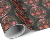 Merry Fractal Art Ornament Geschenkpapier (Rolleneckpunkt)