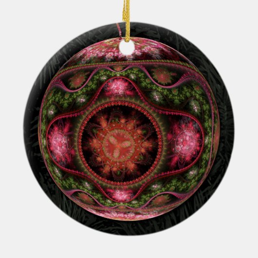 Merry Fraktal Art Ornament (Hinten)