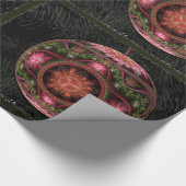 Merry Fraktal Art Ornament Geschenkpapier (Ecke)