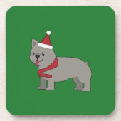 Merry Frenchie Getränkeuntersetzer (Vorderseite)