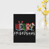 Merry Friendsmas Friends Christmas Matching Xmas G Karte (Gelbe Blume)