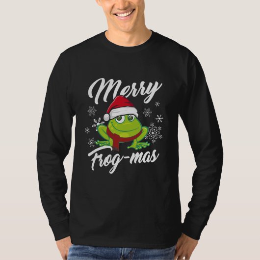 Merry Frog Mas Frog Decoration Funny Frog Lover T-Shirt (Vorderseite)