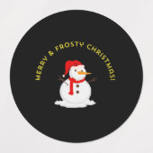 Merry & Frosty Christmas Etiketten (Design 1)