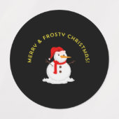 Merry & Frosty Christmas Etiketten (Design 2)