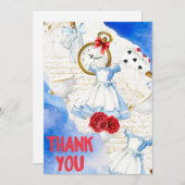 Merry Fun Birthday Danke-Card Einladung (Vorne/Hinten)