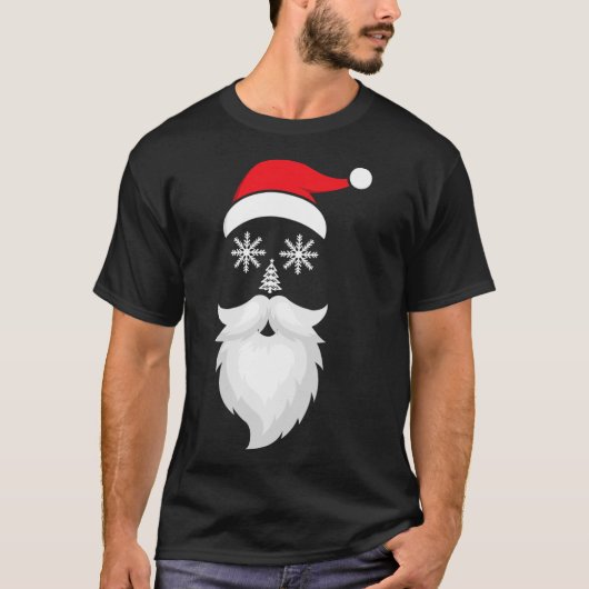 Merry Funny Weihnachten Weihnachtsmannmütze Xmas F T-Shirt (Vorderseite)