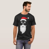 Merry Funny Weihnachten Weihnachtsmannmütze Xmas F T-Shirt (Vorne ganz)