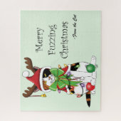 Merry Fuzzing Christmas Cat Puzzle (Vertikal)
