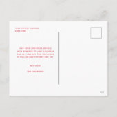 Merry Garland Holiday 4 Foto Collage Postkarte (Rückseite)