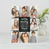Merry Garland Holiday 8-Foto Collage Weihnachten (Stehend Vorderseite)