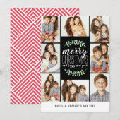 Merry Garland Holiday 8-Foto Collage Weihnachten (Vorne/Hinten)