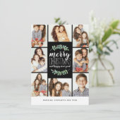 Merry Garland Holiday 8-Foto Collage Weihnachten (Stehend Vorderseite)