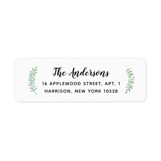 Merry Garland Holiday Rücksendeadresse (Vorne)