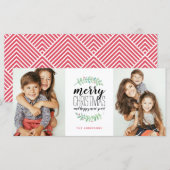 Merry Garland Holiday Weihnachten 2 Foto (Vorne/Hinten)