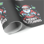 Merry Glitchmas Coding Programmer Weihnachten Geschenkpapier (Rolleneckpunkt)
