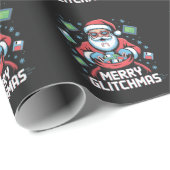 Merry Glitchmas Coding Programmer Weihnachten Geschenkpapier (Rolleneckpunkt)