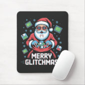 Merry Glitchmas Coding Programmer Weihnachten Mousepad (Mit Mouse)