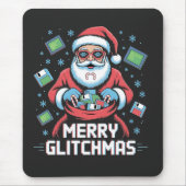Merry Glitchmas Coding Programmer Weihnachten Mousepad (Vorne)