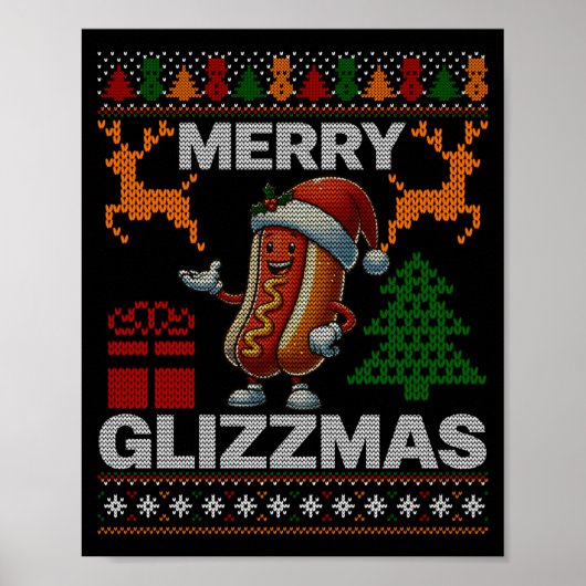 Merry Glizzmas -christmas Glizy Matching Family Ug Poster (Vorne)