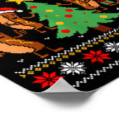 Merry Glizzmas Funny Merry Christmas Hotdogs Xmas  Poster (Ecke)