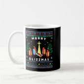 Merry Glizzmas Funny Ugly Christmas Sweater Glizzy Kaffeetasse (Links)