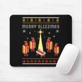 Merry Glizzmas Hot Dog Funny Ugly Christmas Sweate Mousepad (Mit Mouse)