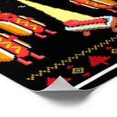 Merry Glizzmas Hot Dog Funny Ugly Christmas Sweate Poster (Ecke)