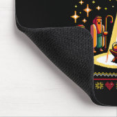 Merry Glizzmas Tacky Funny Frohe Weihnachts Hot Do Mousepad (Ecke)