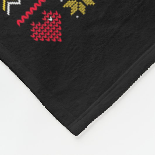 Merry Glizzmas Tacky Funny Merry Christmas Hot Dog Fleecedecke (Ecke)