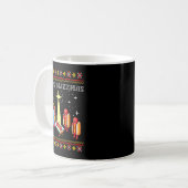 Merry Glizzmas Ugly Christmas Sweater Funny Hot Do Kaffeetasse (Vorderseite Links)