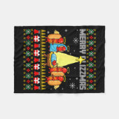 Merry Glizzmas Ugly Christmas Sweaters Hot Dogs Xm Fleecedecke (Vorderseite (Horizontal))