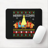 Merry Glizzmas Ugly Christmas Sweaters Hot Dogs Xm Mousepad (Mit Mouse)