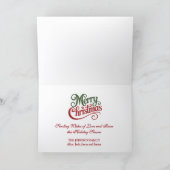 Merry Gnome Christmas Feiertagskarte (Innenseite)