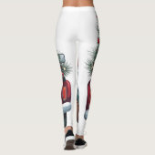Merry Gnomes mit Candy Canes Leggings (Rückseite)