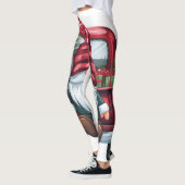 Merry Gnomes mit Candy Canes Leggings (Links)