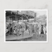 Merry-Go-Round auf halbem Weg Postkarte (Vorderseite)