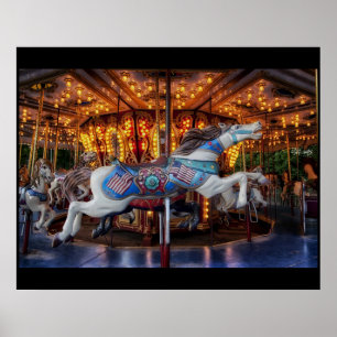 Merry-Go-Round-Carousel Poster