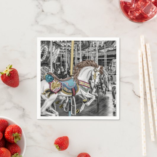 Merry Go Round Carousel Serviette (Beispiel)