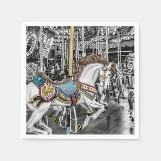 Merry Go Round Carousel Serviette (Vorderseite)