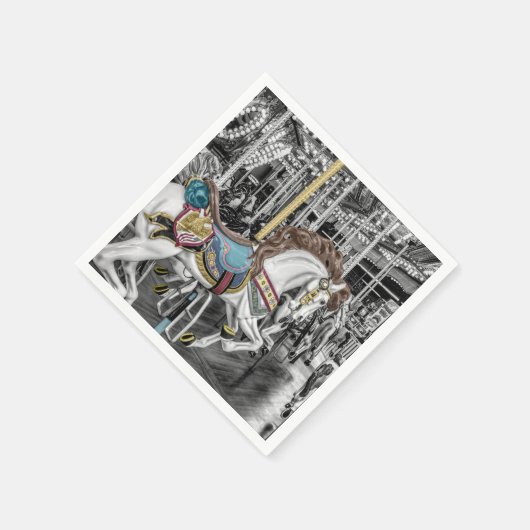 Merry Go Round Carousel Serviette (Ecke)